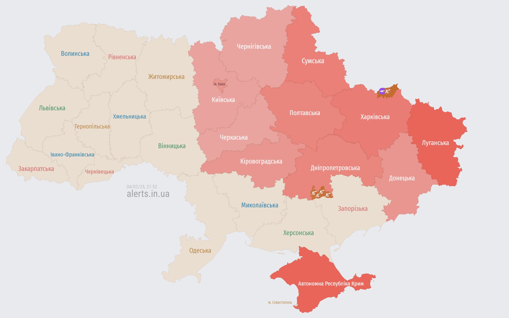 Kyiv and regions face missile threat
