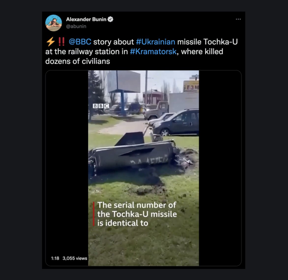 Pro-Russian accounts spread fake BBC video