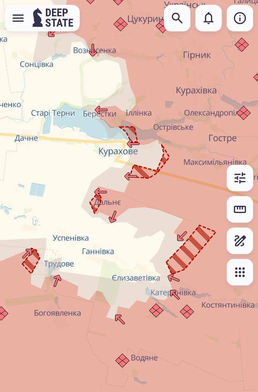 Enemy occupied Dalne and advanced near multiple towns