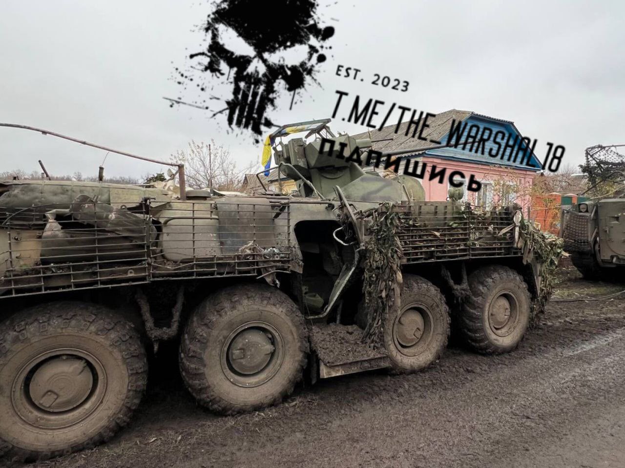 Captured Russian BMP in Kursk region