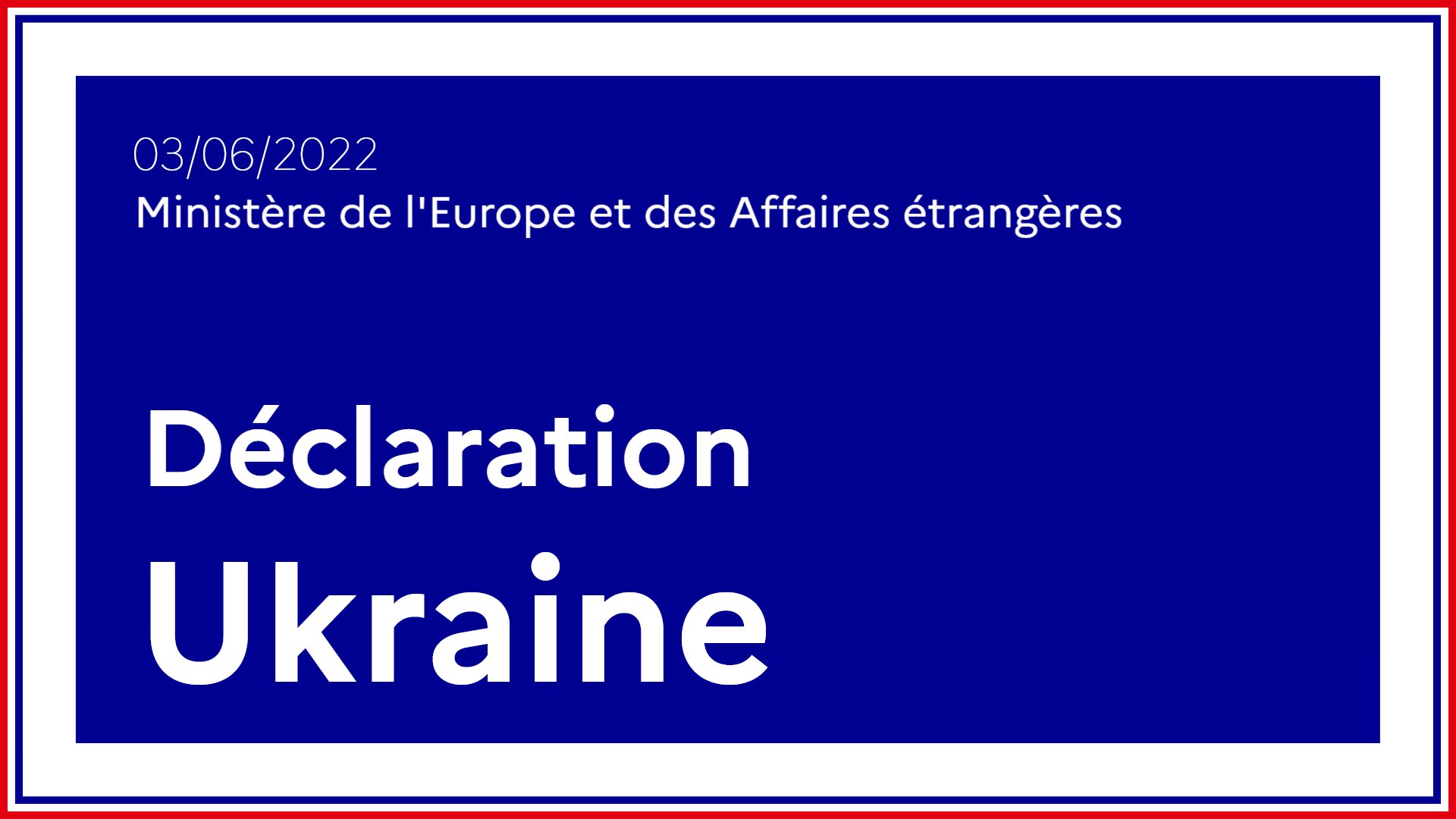 France stands with Ukraine after 100 days of war