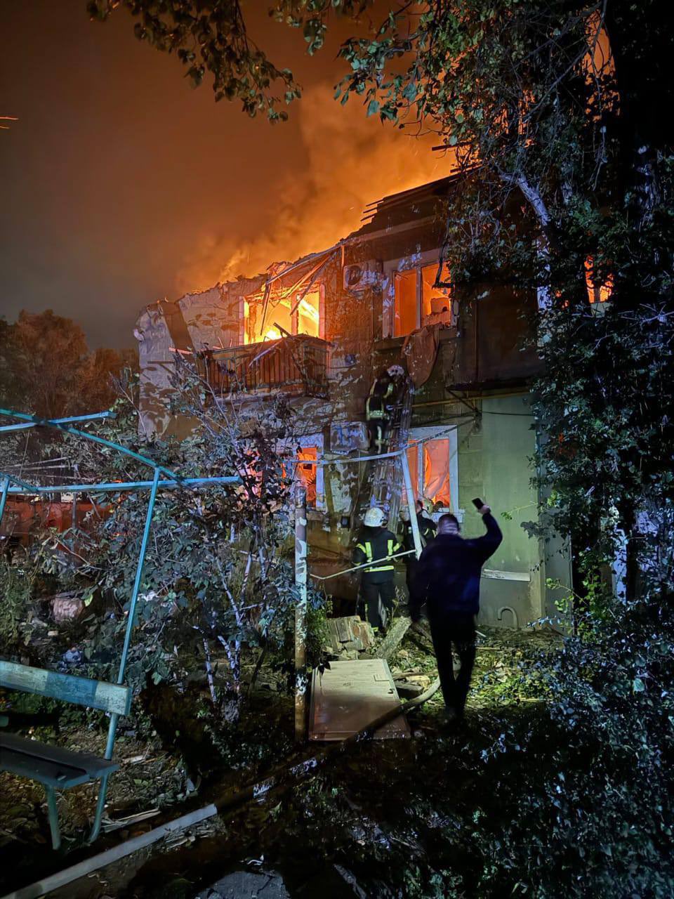 Russia attacked a residential building in Odessa region at night