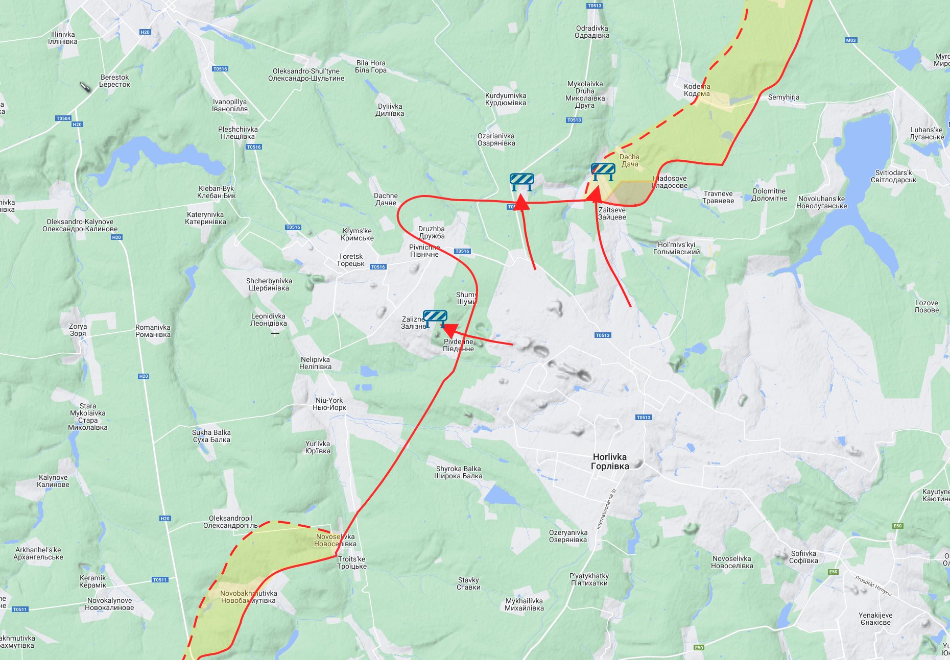 AFU stops Russian forces around Zaitseve, Shumy, and Mayorsk