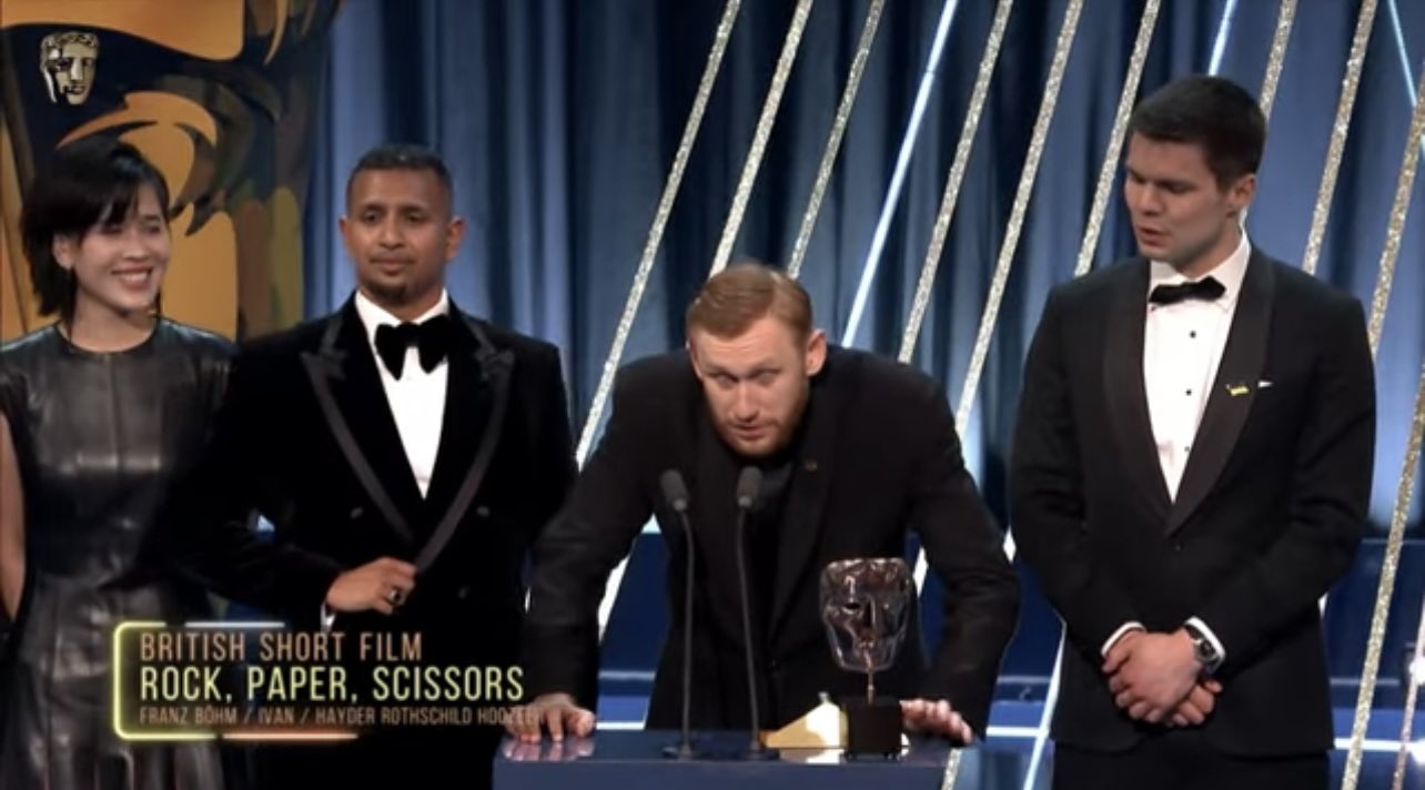 Ukrainian actor dedicates BAFTA award to fallen friend and defenders