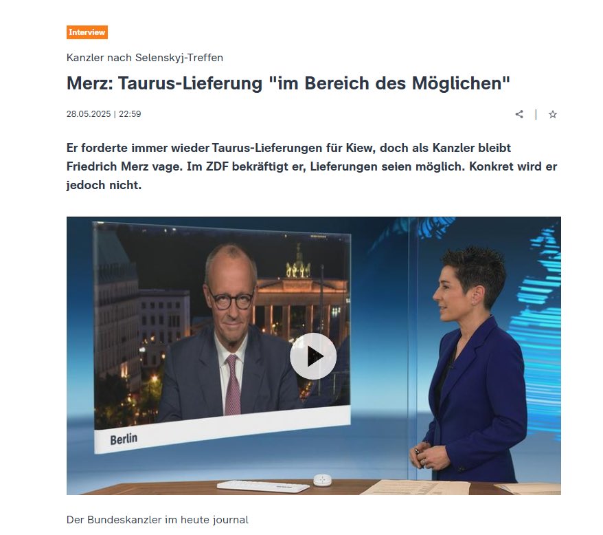 Taurus Missiles for Ukraine: Germany Confirms Possible Delivery After Training