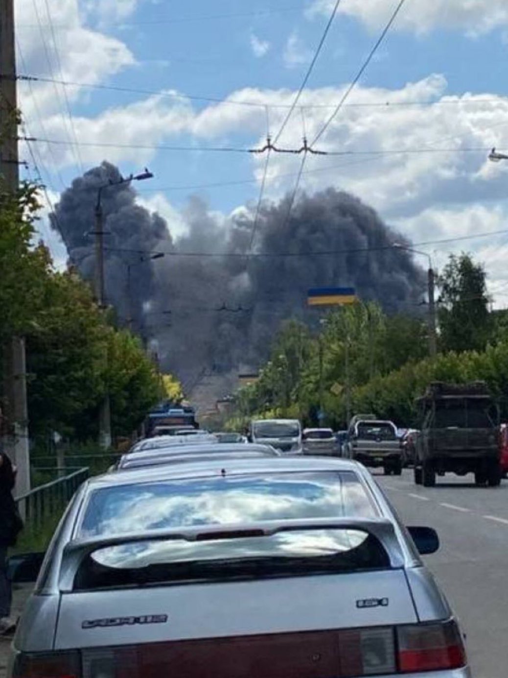 Kramatorsk under heavy shelling in Donetsk region.