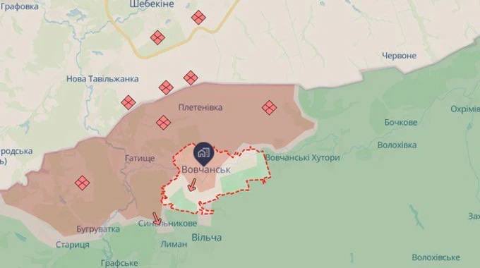 Ukrainian troops hold positions in Vovchansk, Kharkiv region