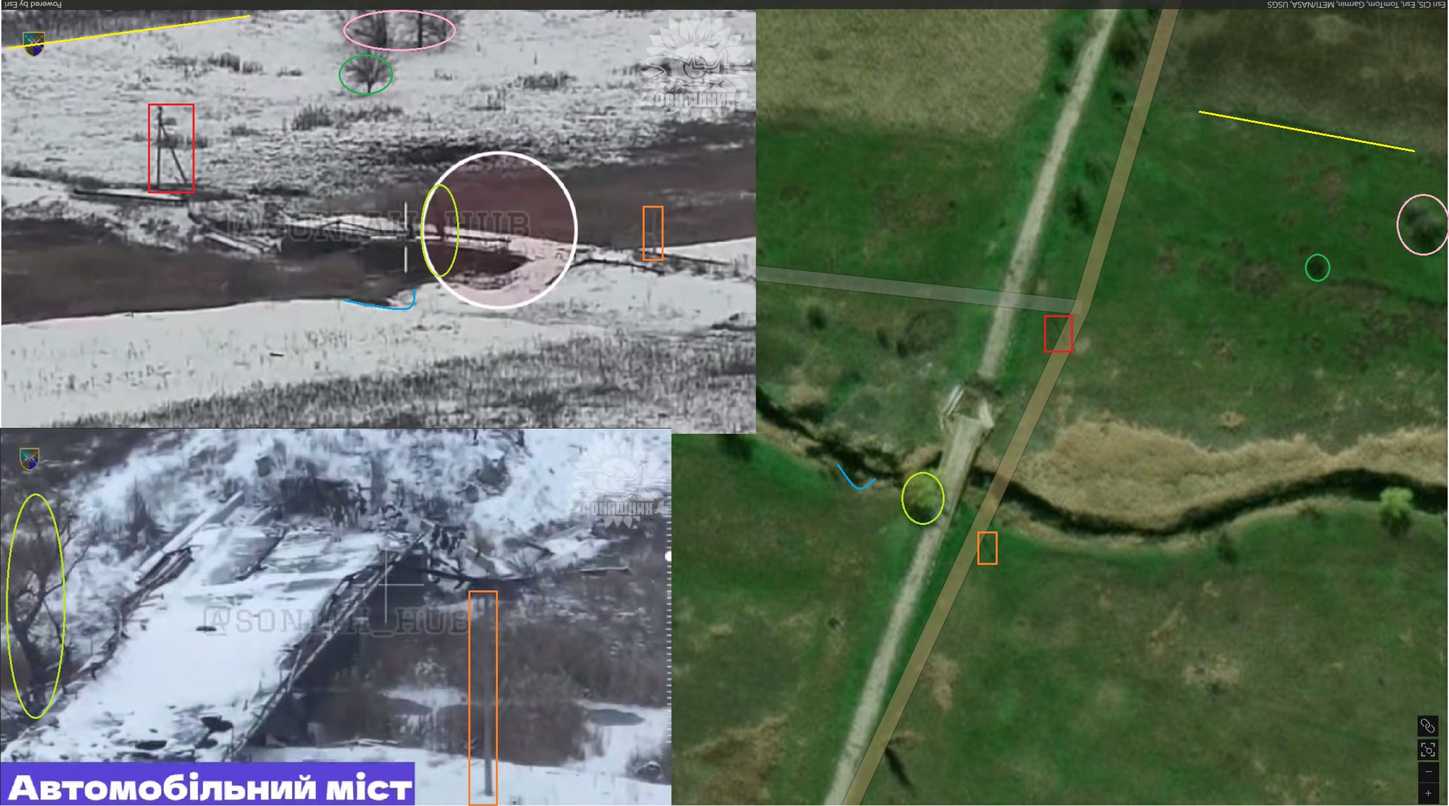Ukrainian MiG-29 destroys road bridge with GBU-62
