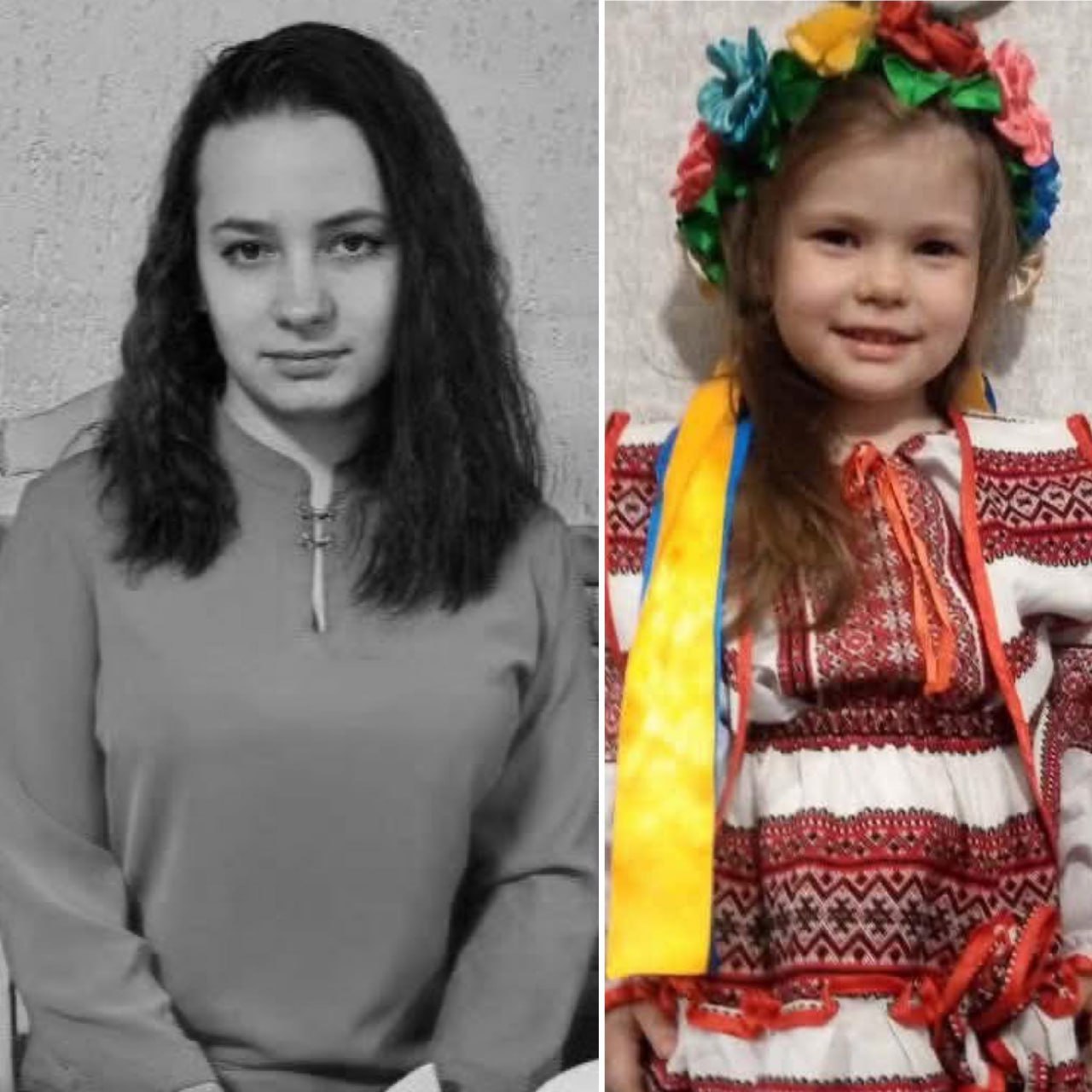 Sister killed protecting younger from strike