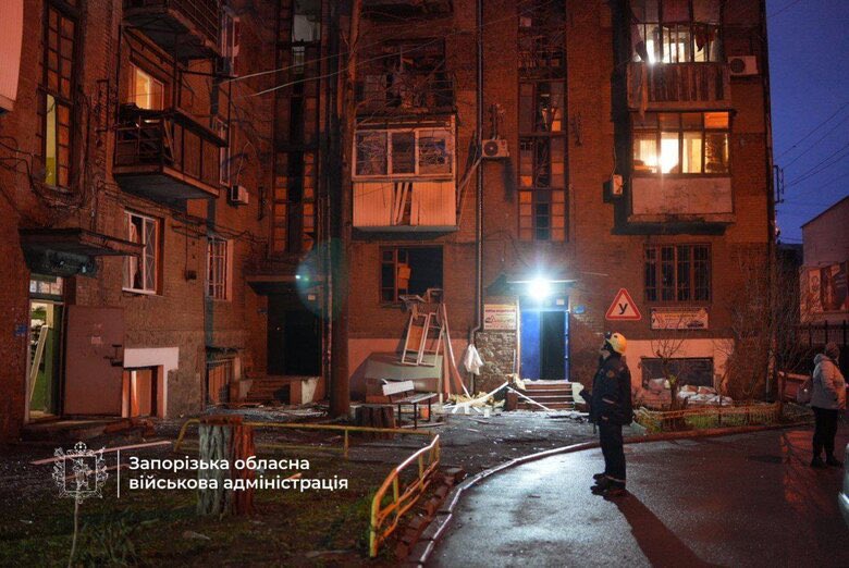 Attack on infrastructure facility in Zaporizhzhia, 8 injured
