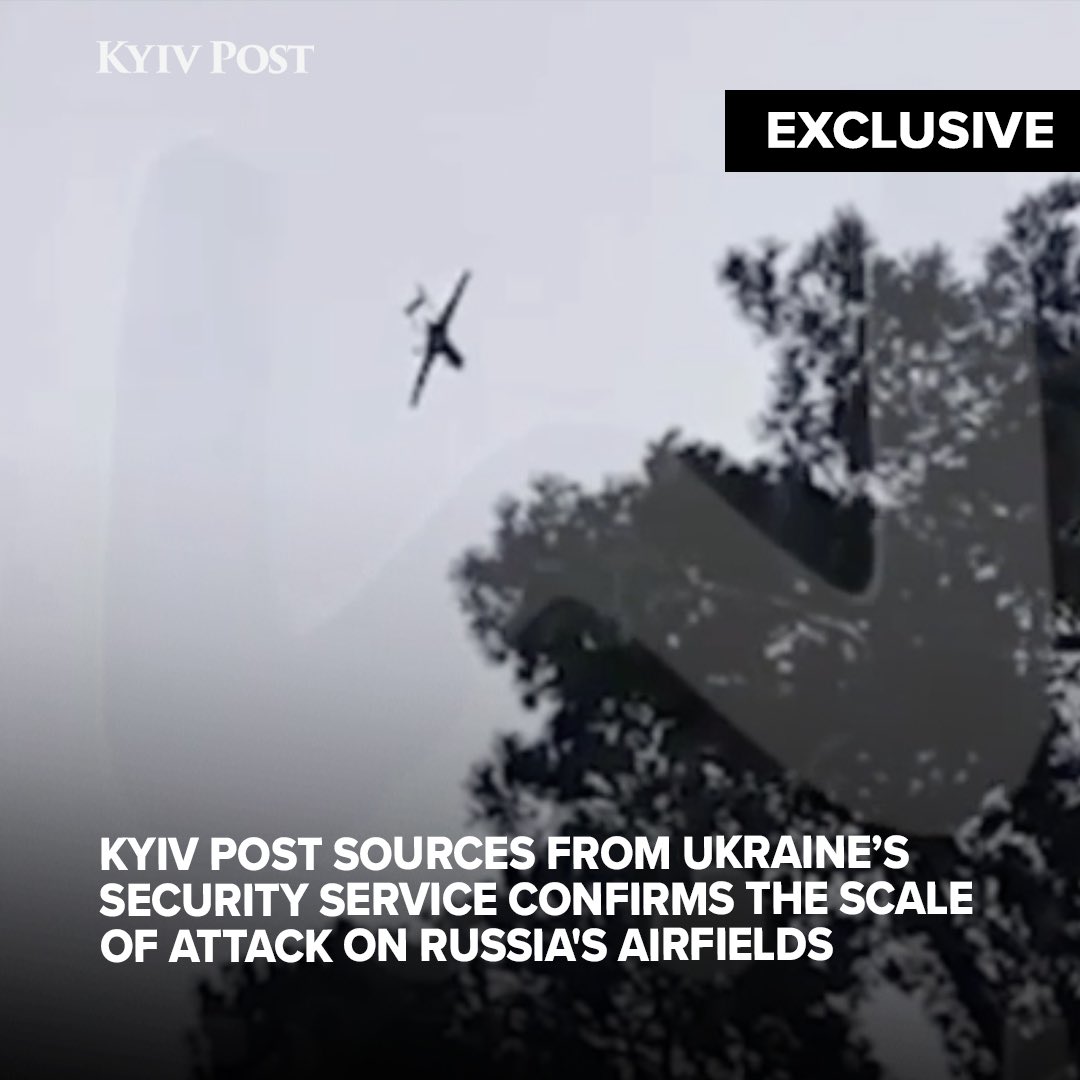 SBU confirms major attack on four Russian airbases