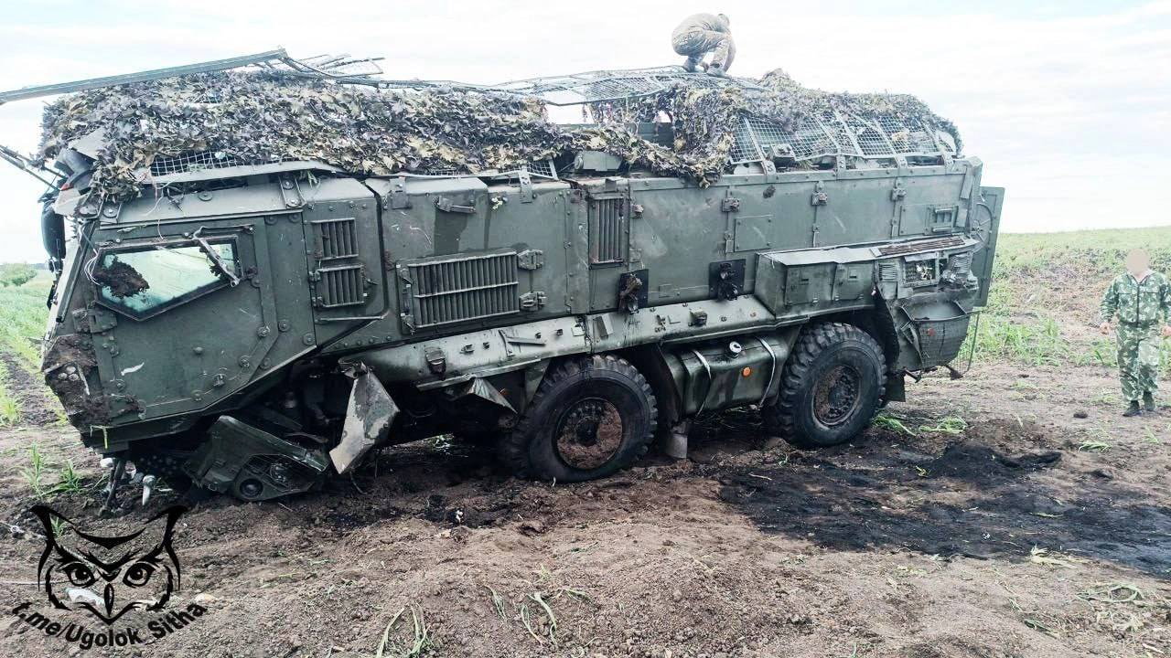 Rare Russian Typhoon-K armored car destroyed by mine