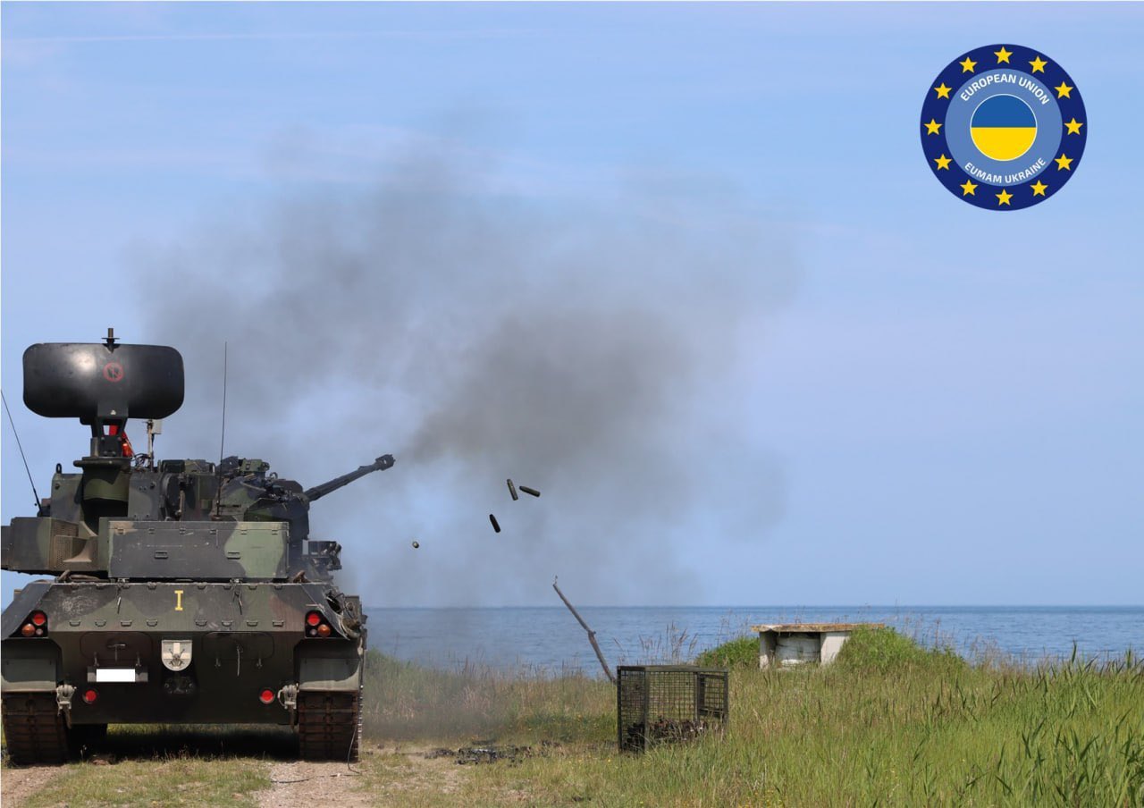 New photos of Ukrainian Gepard training published by EUMAM
