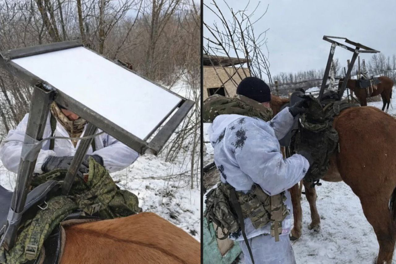 Russian soldiers reportedly use horses as Starlink terminals