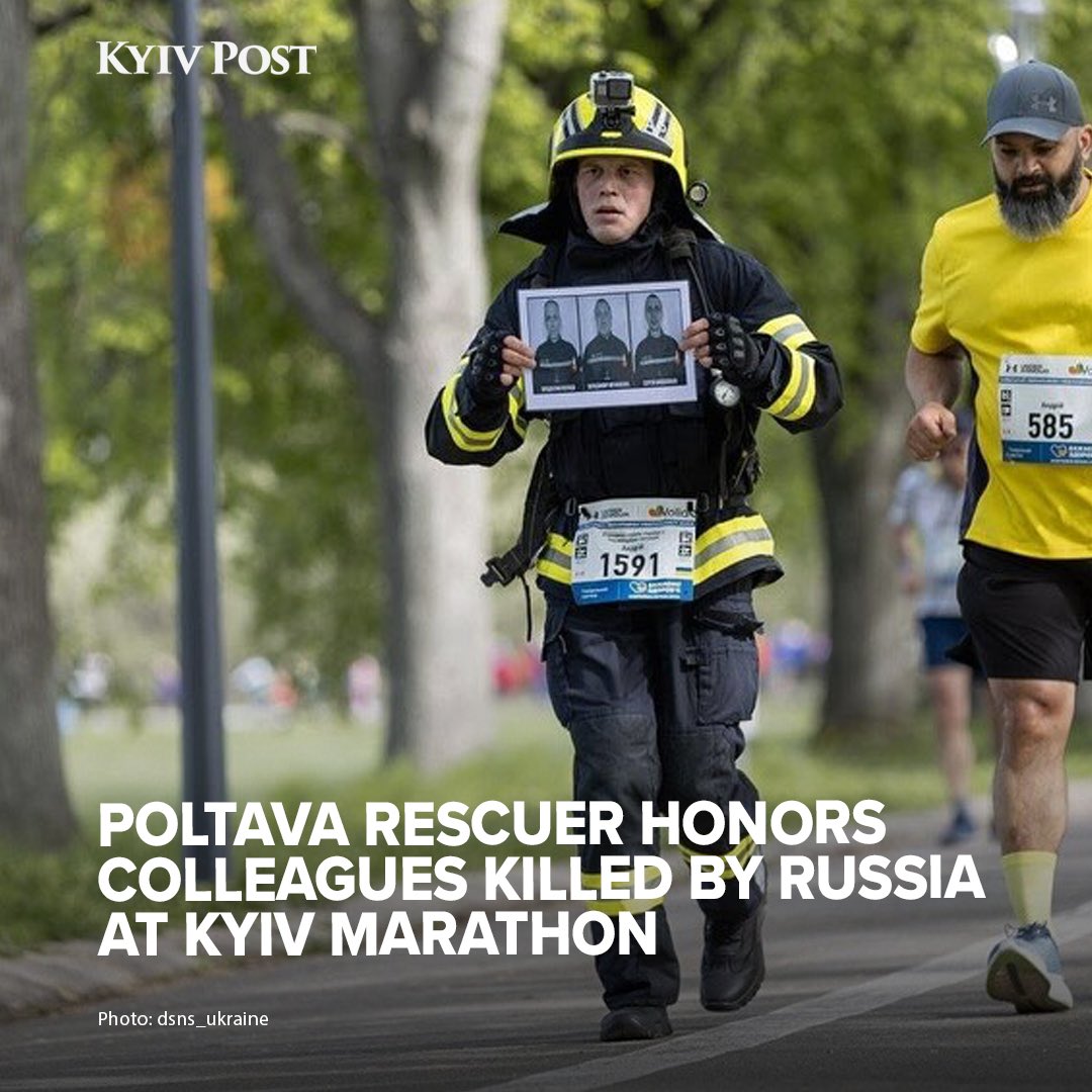 Rescuer runs half marathon in firefighter gear to honor fallen colleagues