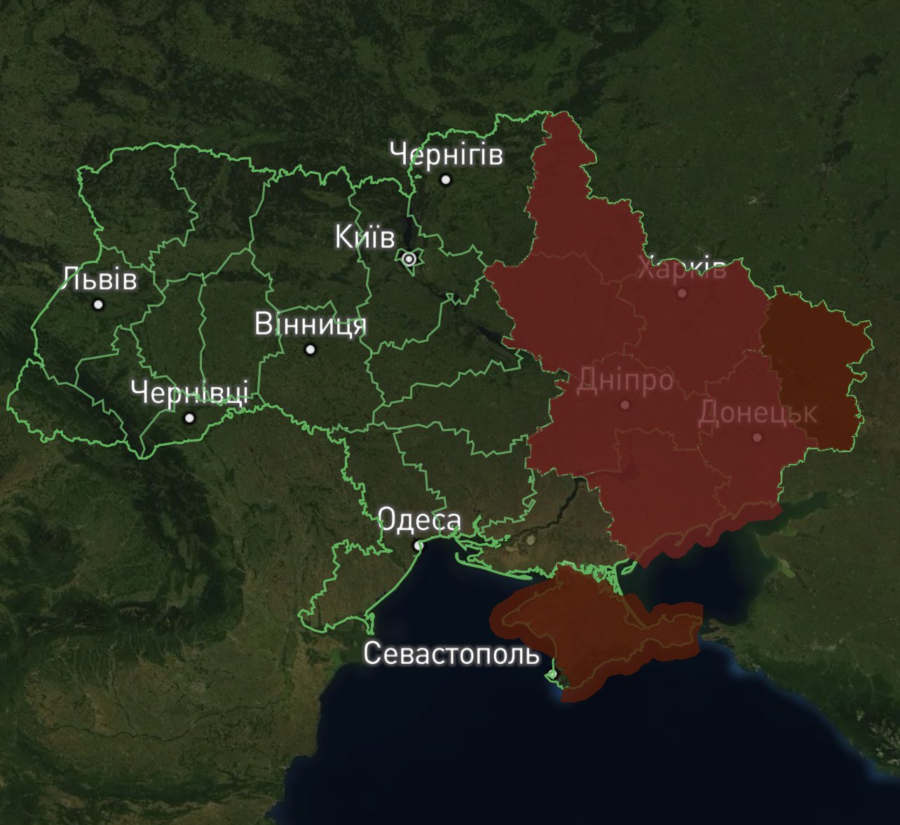 High threat of Russian ballistic missiles launch from the east