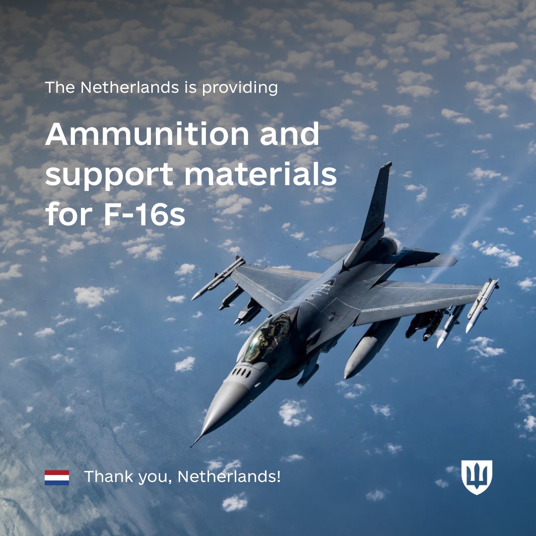 Netherlands supports Ukraine with F-16 aid