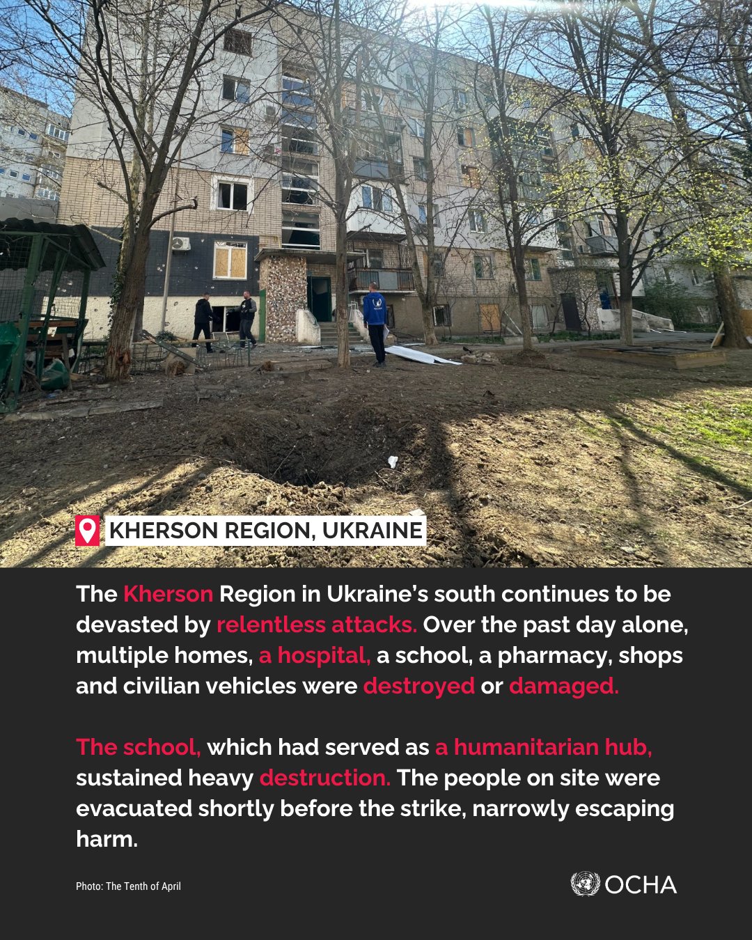 Intensive Attacks in Kherson Region Worsen Humanitarian Needs