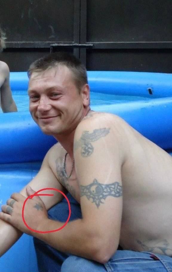 Makiivka ‘Novorossiya’ supporter Kolesnik has Nazi tattoos
