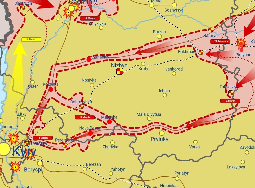 Russian supply routes H07 and P61 threatened by Ukrainian ambushes