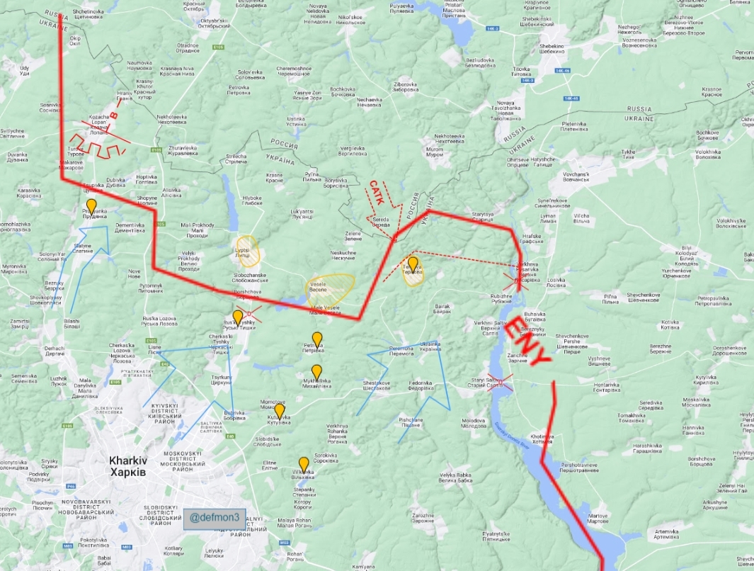 Kharkiv area: UA attack repelled, fighting continues around Ternova