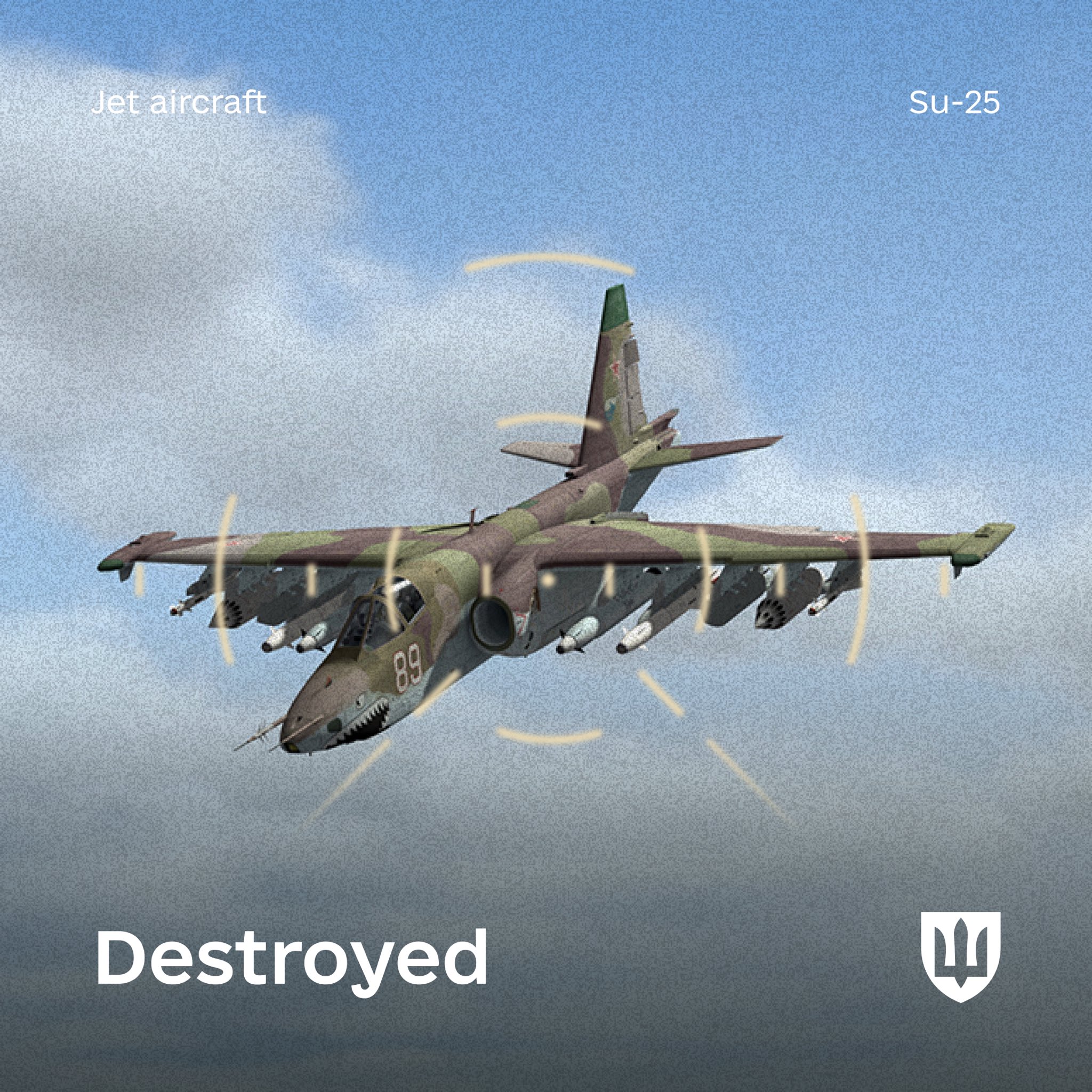 Ukrainian forces down another Russian Su-25 jet in Pokrovsk direction