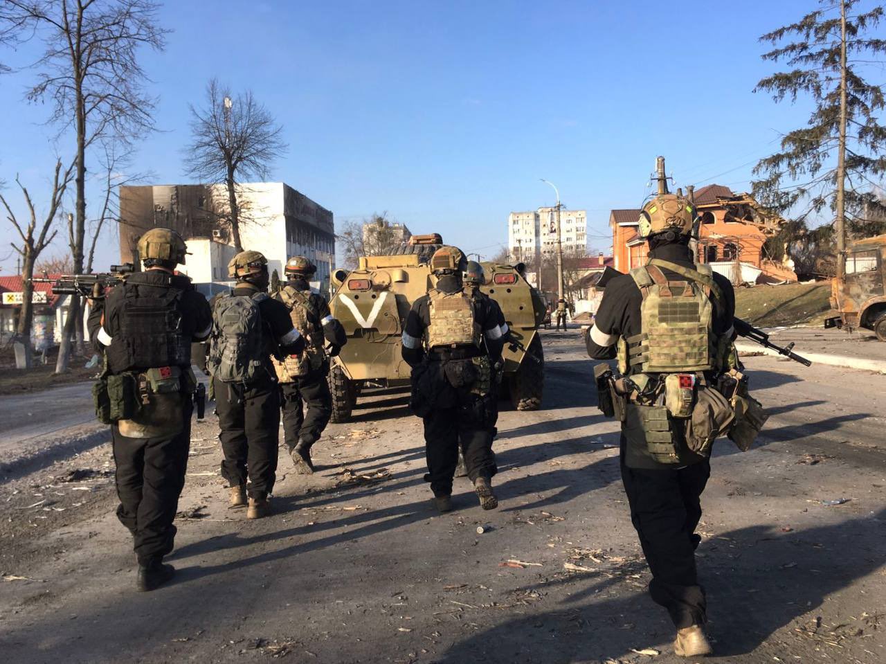 Rosgvardia Spetsnaz in Kyiv Oblast before retreat