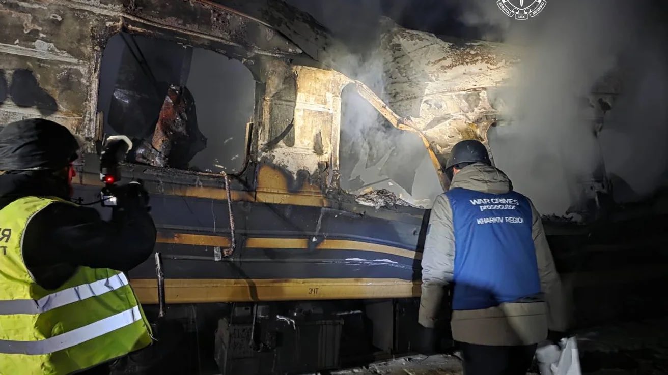 Six killed in Russian strike on train in Ukraine