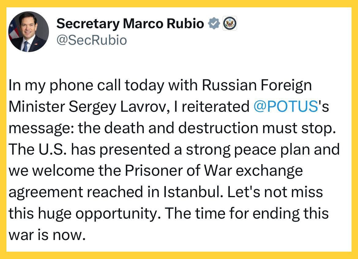 US Presents Peace Plan to Russia, Urges Seizing Opportunity