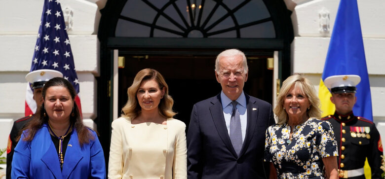 Biden meets with Olena Zelenska at the White House
