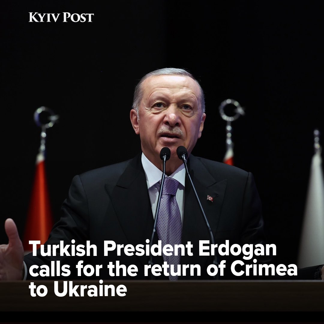 Erdogan calls for Crimea’s return to Ukraine citing international law