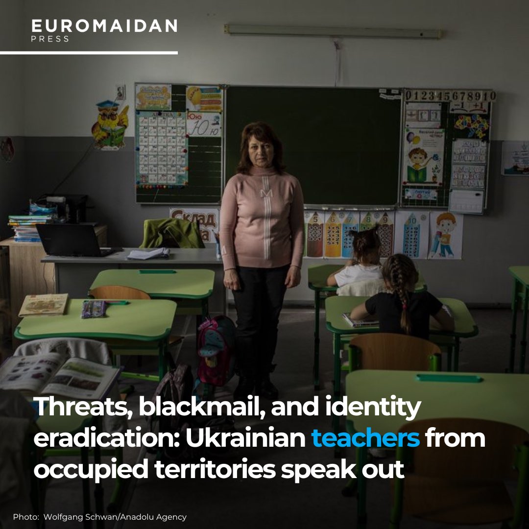 Today Ukraine marks Teachers’ Day, but not in occupied lands