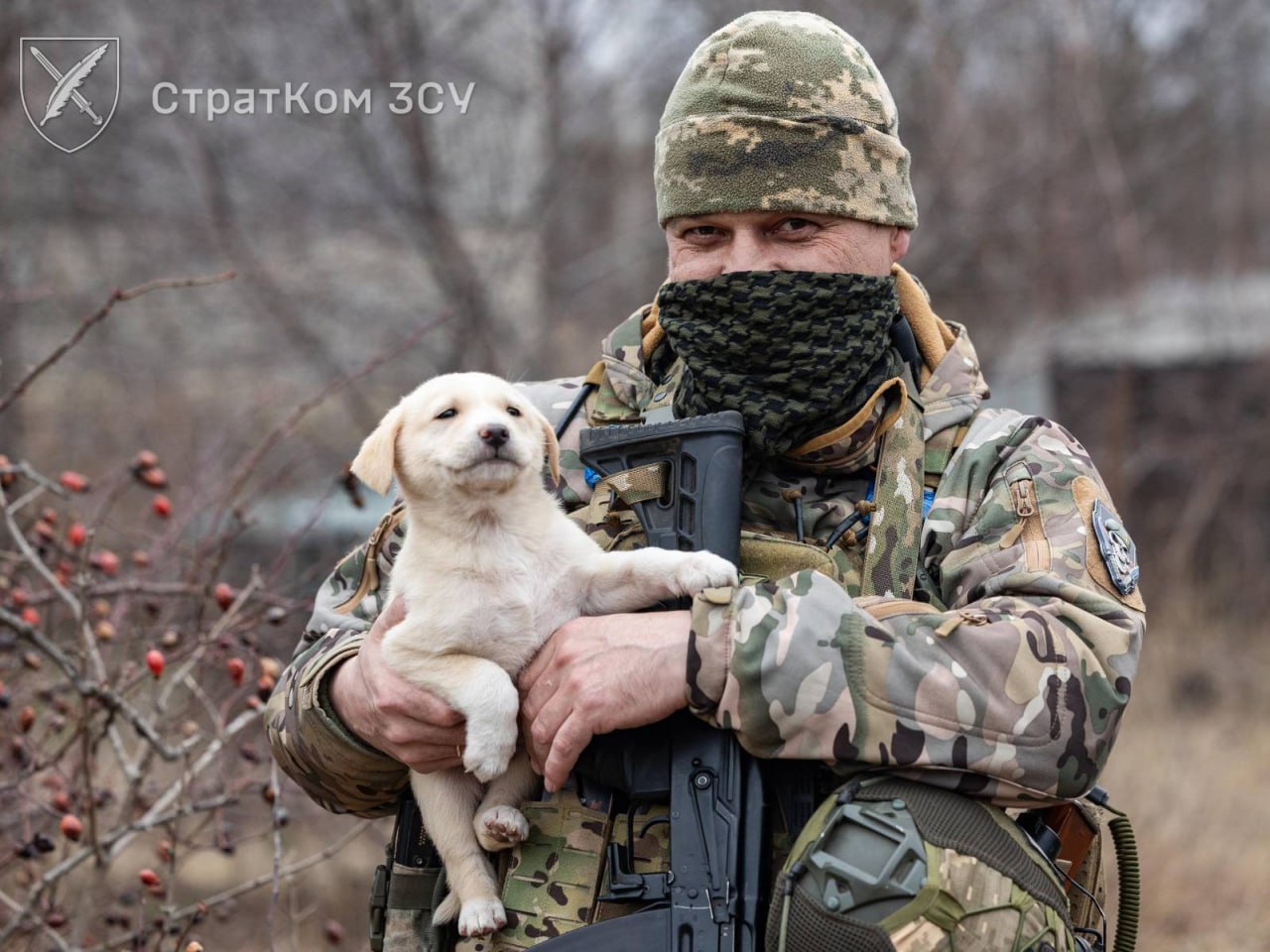 Call sign ‘Babay’ with fluffy comrade