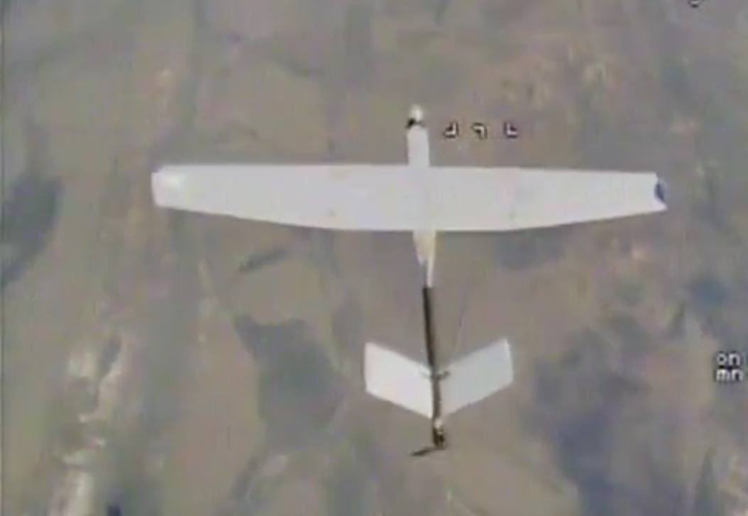 Ukrainian FPV drone hits Russian Zala Z-20 UAV