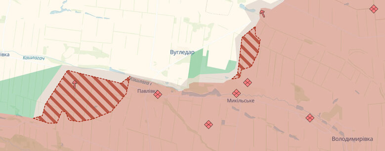 Russians advanced near Vuhledar, DeepState reports. Map.