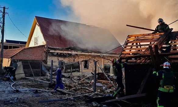 Devastation in Kyiv Region After Russian Strike