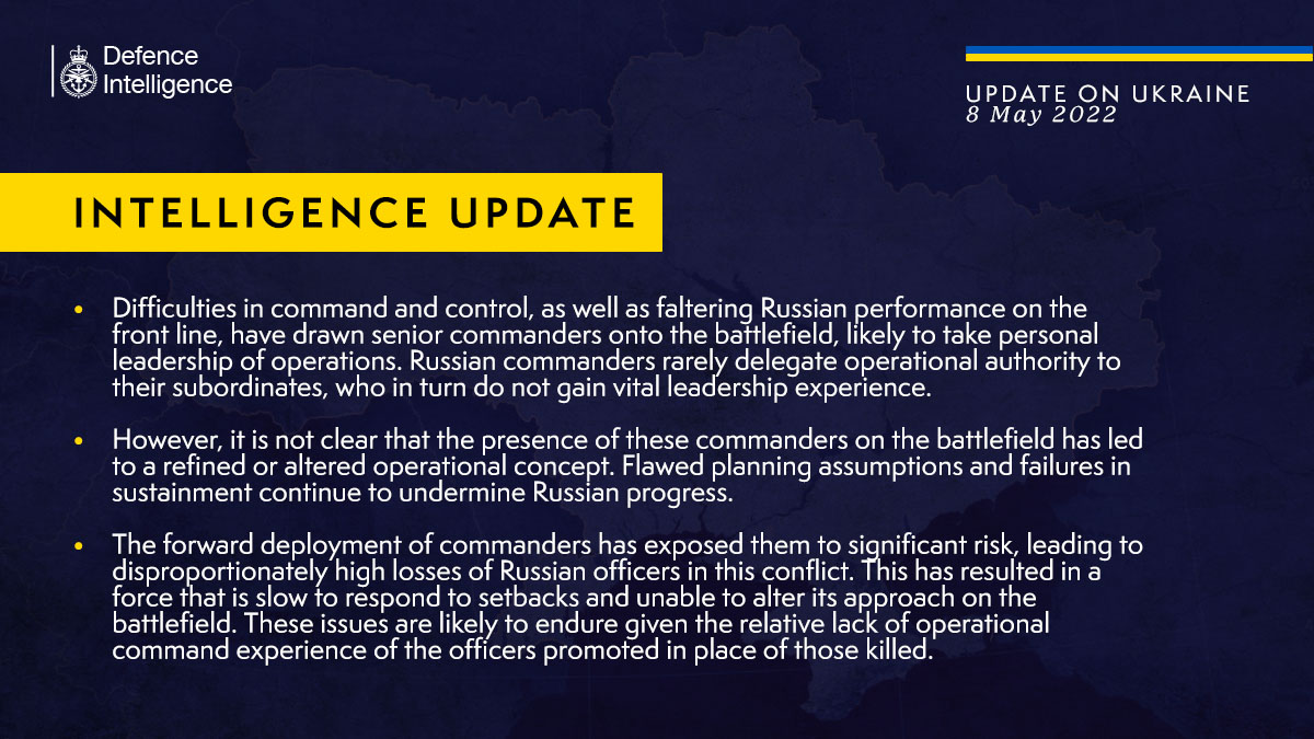 Russian commanders arrive at front amid failures