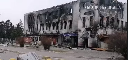Destruction in Makariv documented by GeoConfirmed