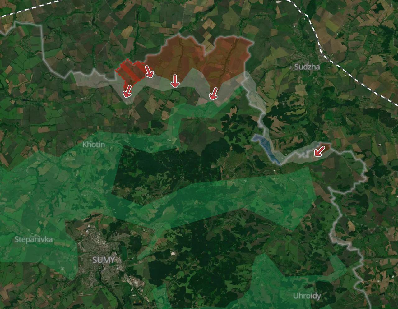 Russian advance in Sumy region