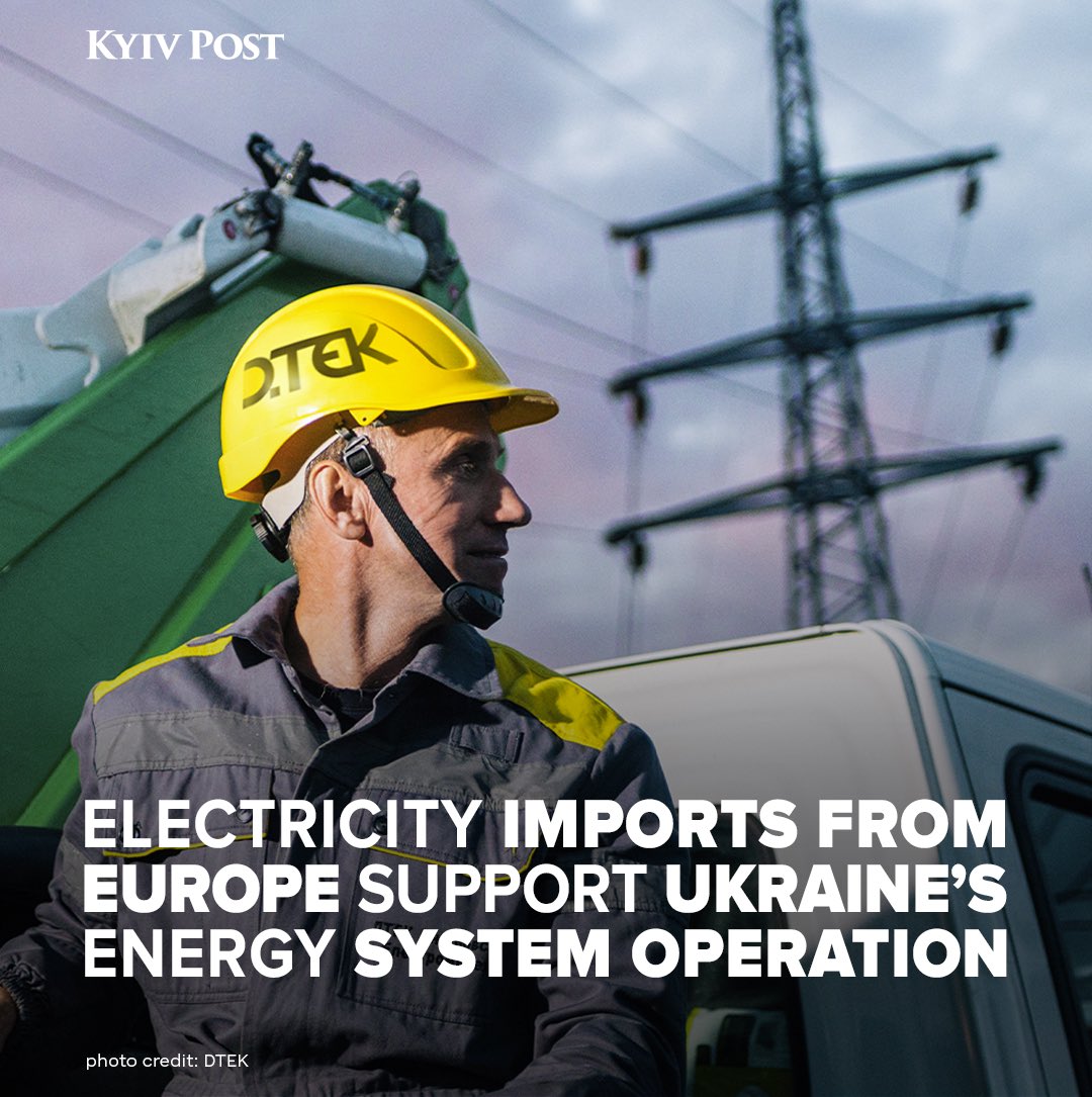 Ukraine imports record electricity from Europe