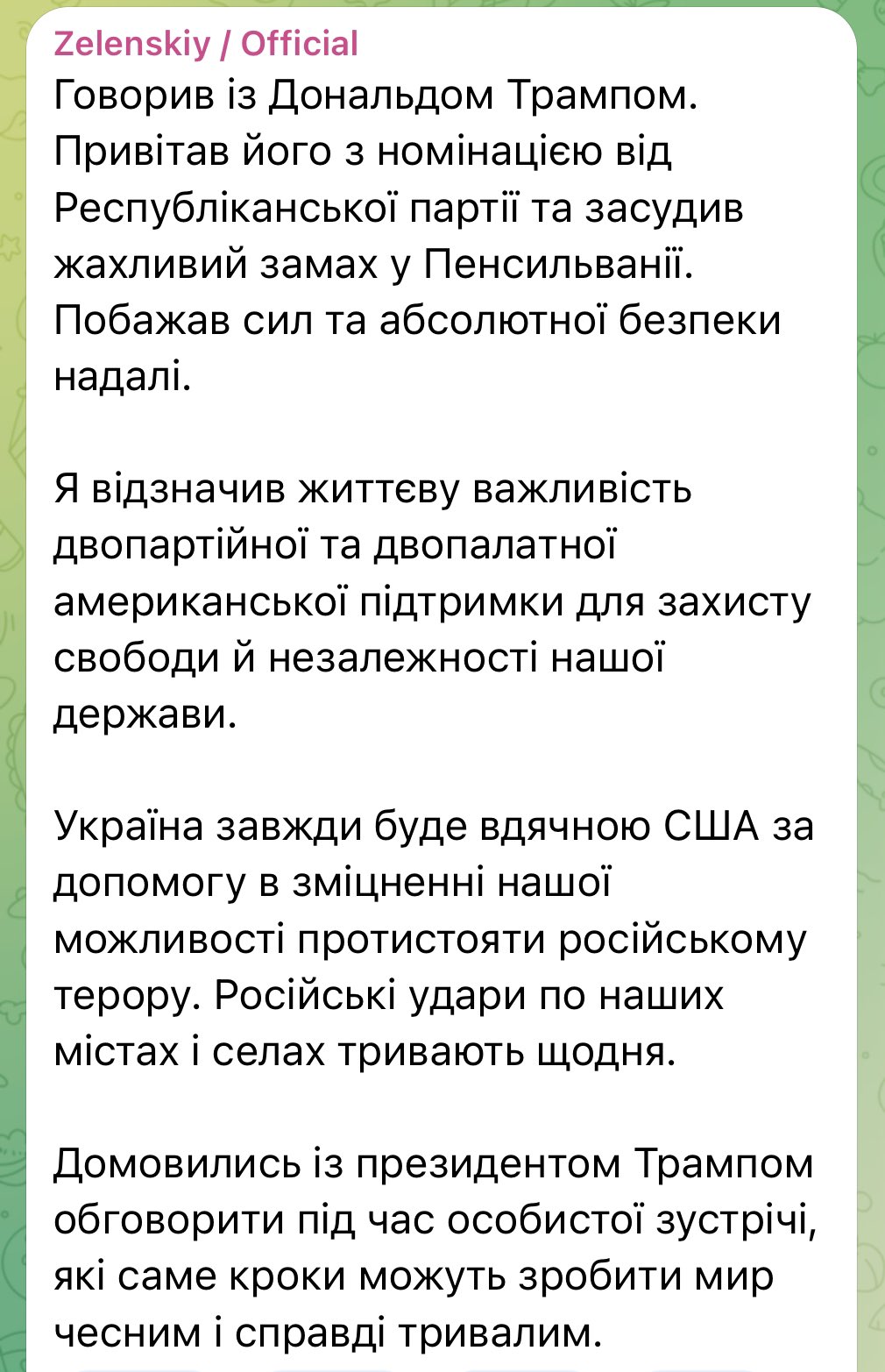 Zelensky félicite Trump après l’attentat