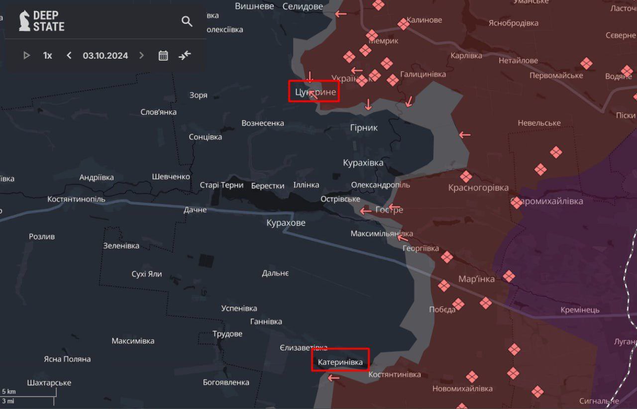 The enemy advanced near Tsukuryne, Katerynivka, and Toretsk (Donetsk) and Kolisnykyvka (Kharkiv)