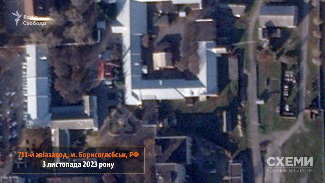 Satellite images of damage after attack on Borysoglebsk aircraft factory