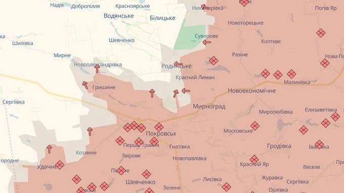 Russian Army Advances Near Pokrovsk and Myrnograd