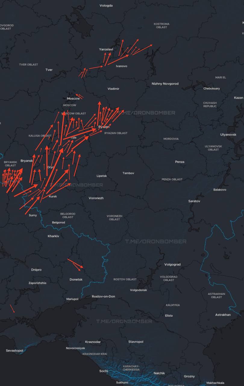Drone attacks on Russian military sites