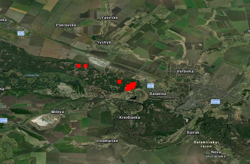 Reports of artillery and MLRS around Balakliya (May 27–28, 2022)