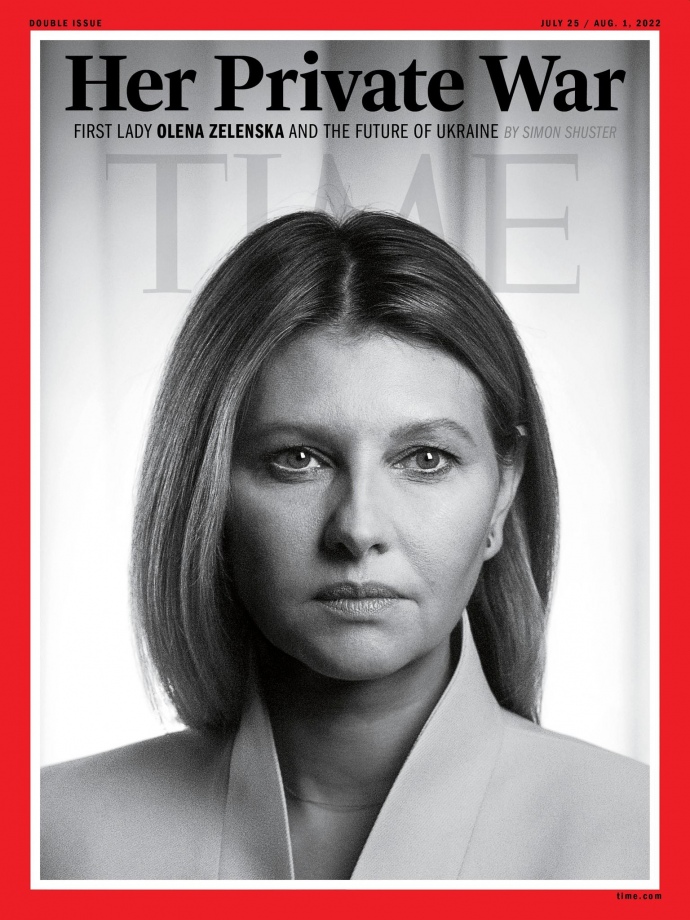 Zelenska on Time cover: survived the first months of war