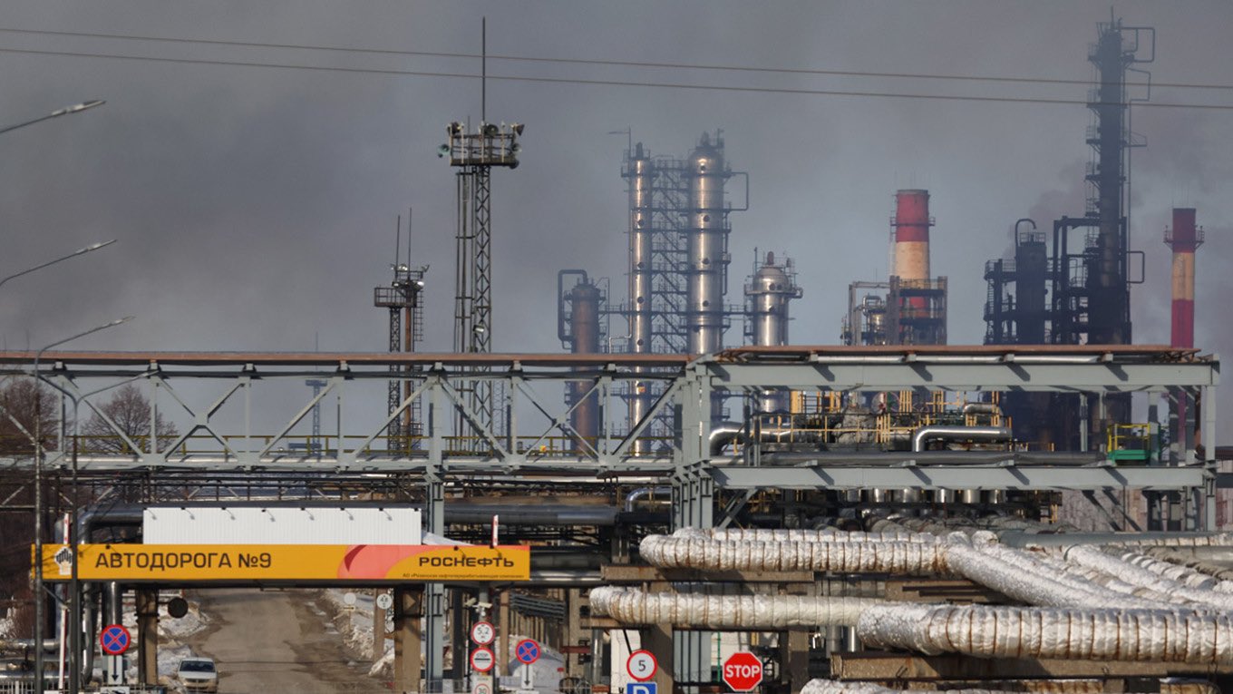 Ukraine drone attack halts crude oil processing at Ryazan refinery