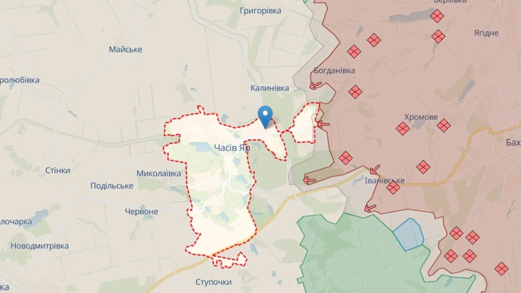 Russians attempt to encircle Chasiv Yar