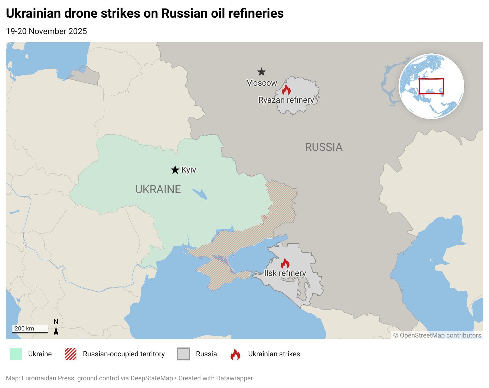 Ukraine frappe deux raffineries russes en deux nuits